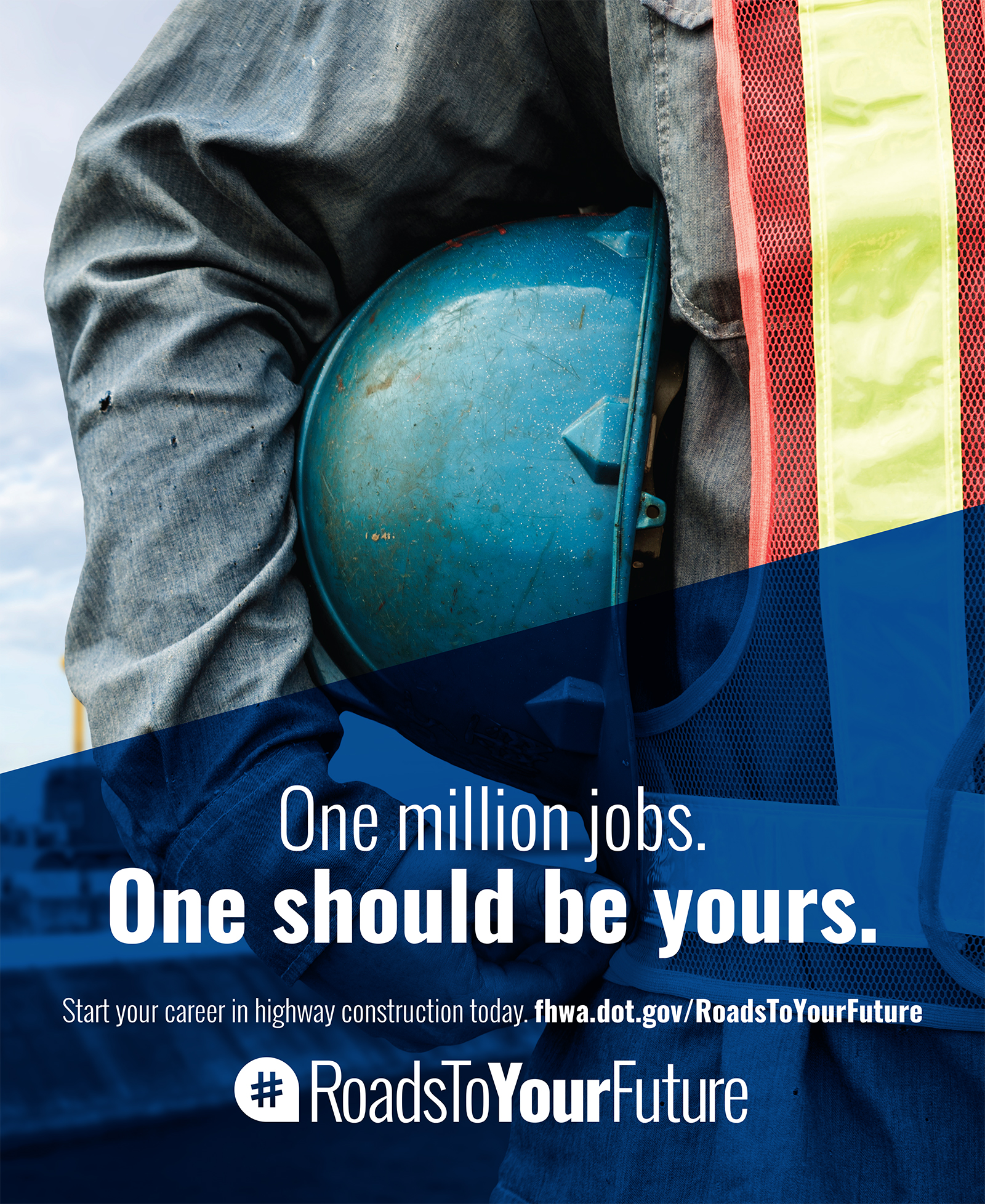 Roads to your future job promotion poster.